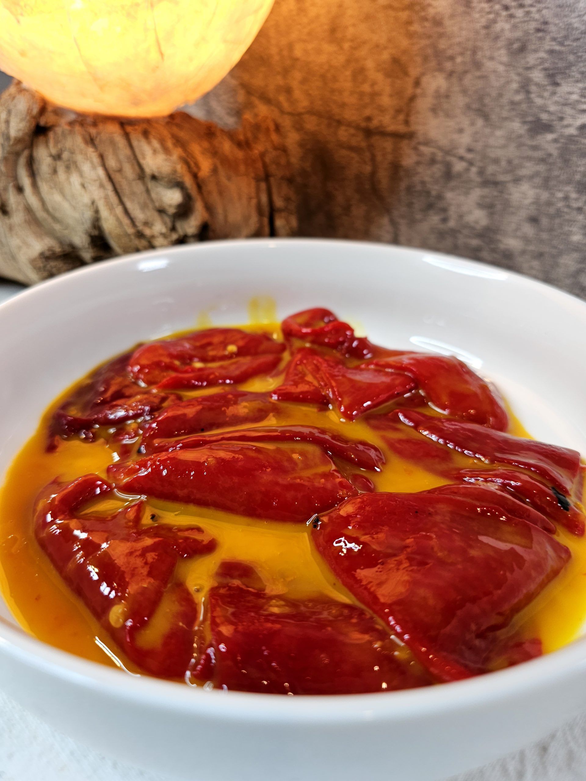 Pimientos de piquillo confitados en ZUMO DE NARANJA