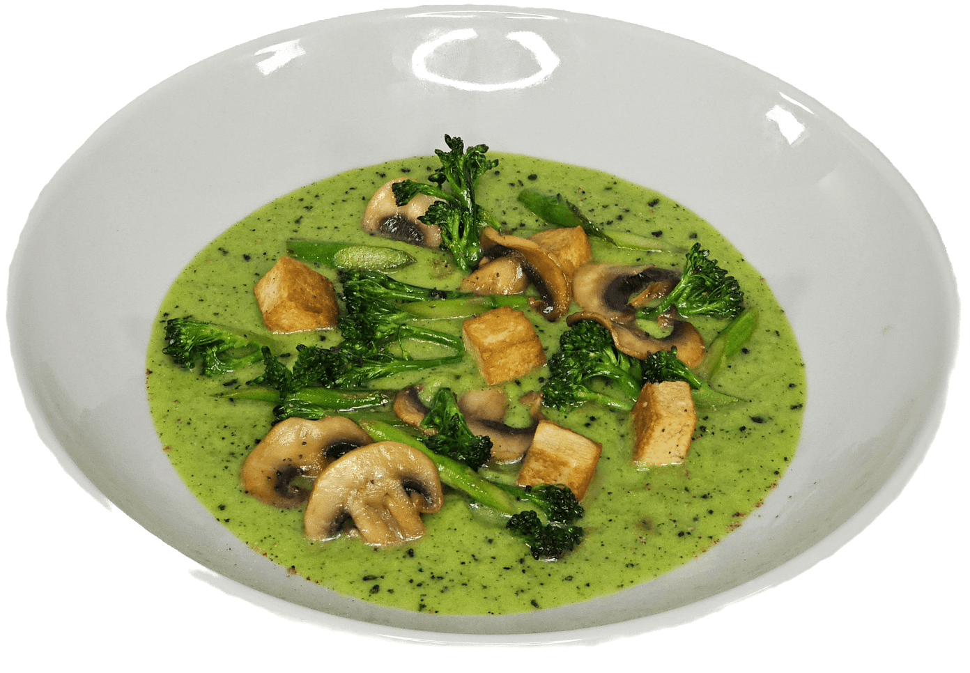 Crema de CALABACÍN, tofu y BIMI 🥦