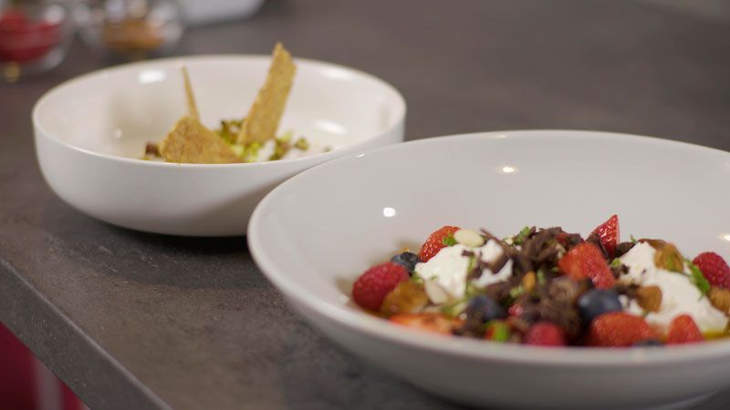 LABNEH – 2 deliciosas recetas con queso de yogur aromatizado I Aperitivo + Postre